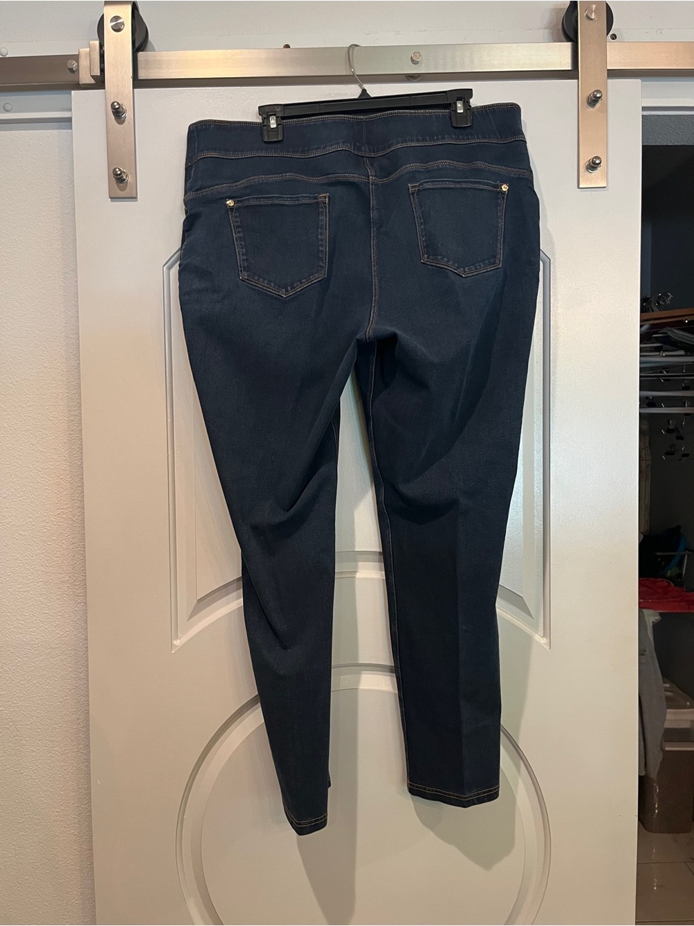 Investments Dark Blue slim fit Stretch ankle length jeggings. - Picture 4 of 7